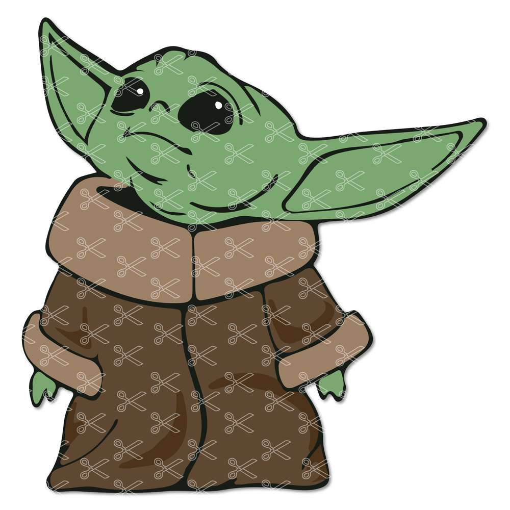 Baby Yoda SVG Cut