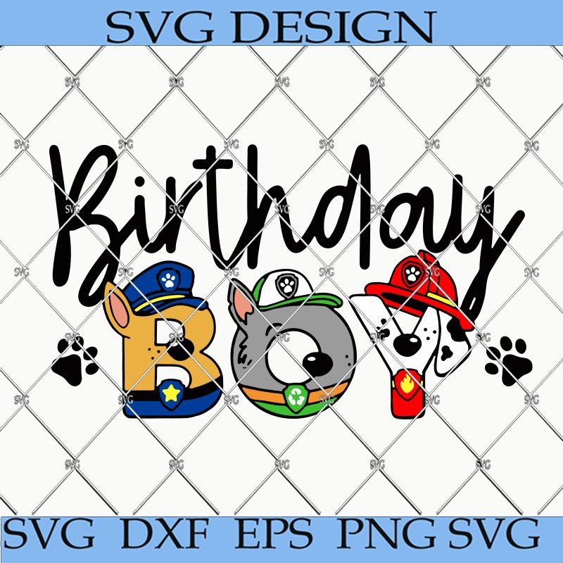 Birthday Boy Paw Patrol Cartoon SVG 800x800 1
