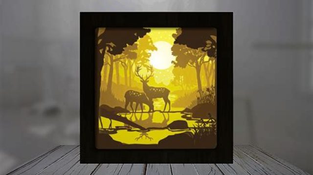 121+ Download Layered Paper Cut Light Box Template Free Download -  Download Shadow Box SVG for Free