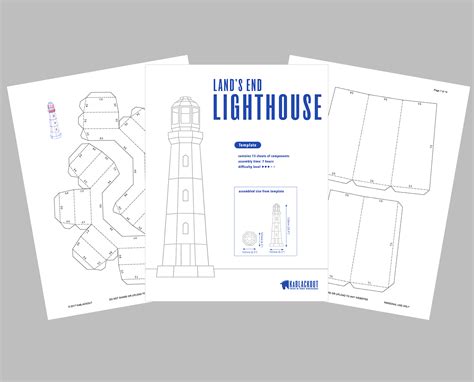 187+ Printable 3d Paper Lighthouse Template -  Ready Print Shadow Box SVG Files