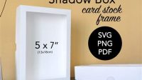 228+ Box Template Free Download -  Digital Download Shadow Box SVG