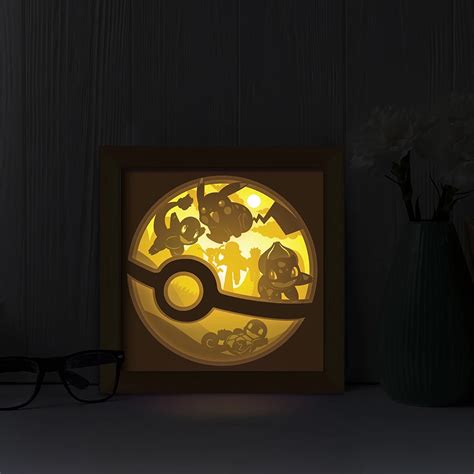 241+ Pokemon Light Box -  Ready Print Shadow Box SVG Files