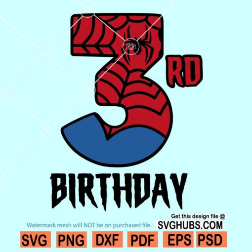 3rd Birthday spiderman SVG 510x510 1
