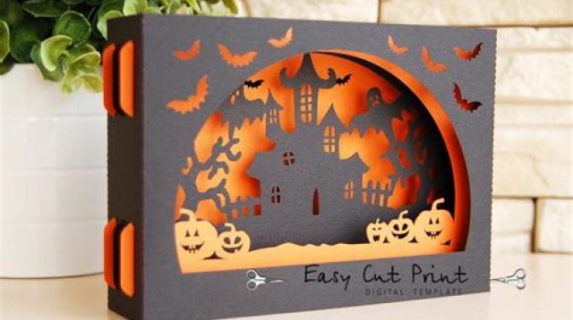 62+ Download Halloween Shadow Box Svg Free -  Digital Download Shadow Box SVG