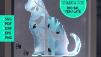 74+ Cat Shadow Box SVG File -  Digital Download Shadow Box SVG
