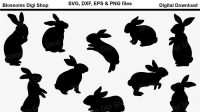 800 3435444 6d1195f4249d6a450c95753177212030d4010ecb rabbit silhouettes svg dxf eps and png cut files