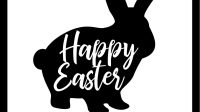 Happy Easter Bunny Silhouette 01 e1515859405284