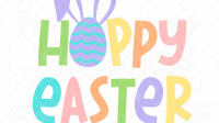 T204 Hoppy Easter Free SVG File preview