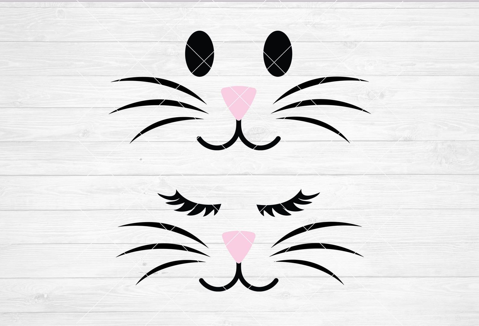 Instant SVG/DXF/PNG Male and Female Bunny Face easter bunny | Etsy