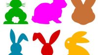 easter bunny silhouette printable 11