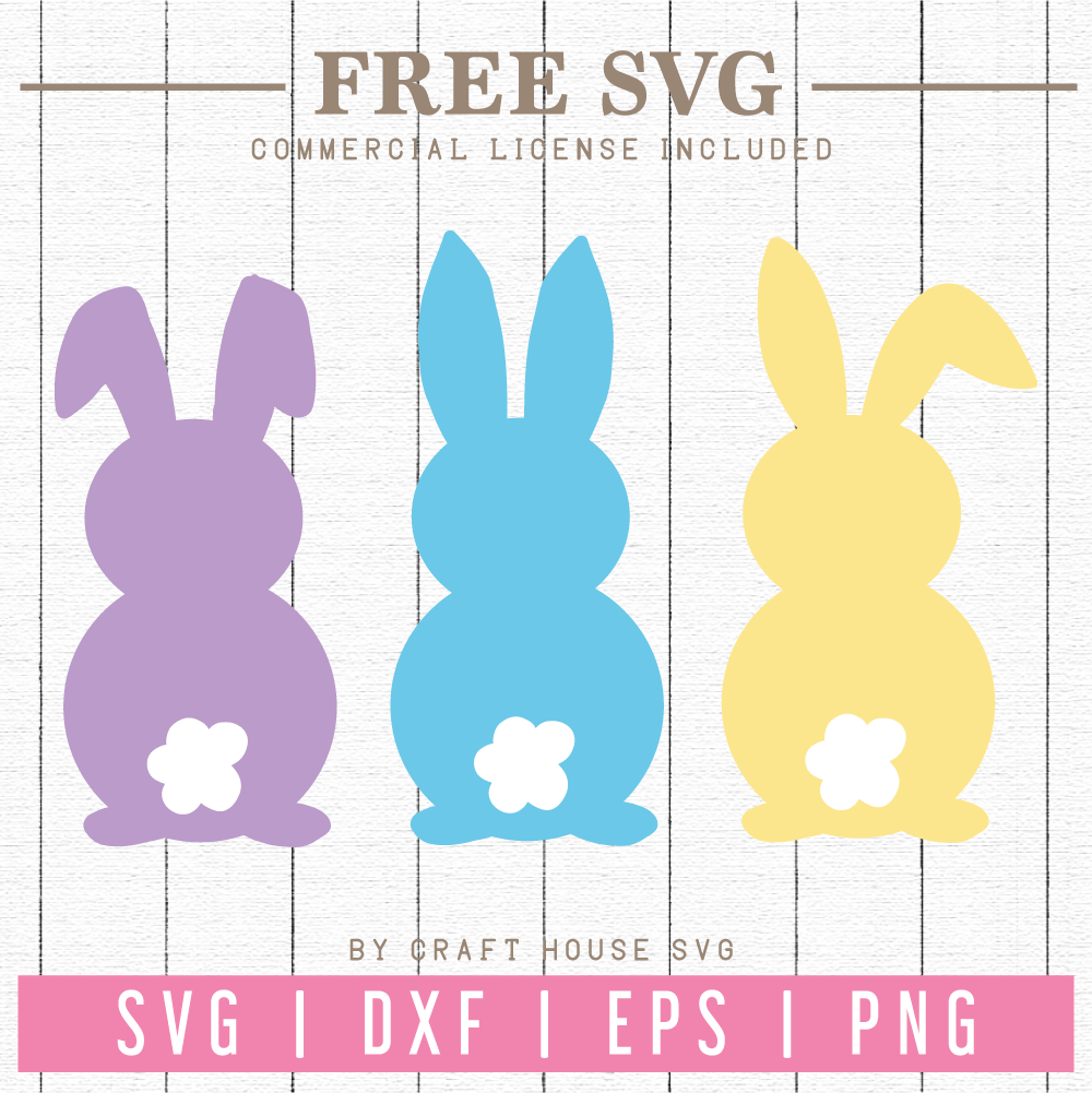 free easter bunnies svg fb66 craft house svg