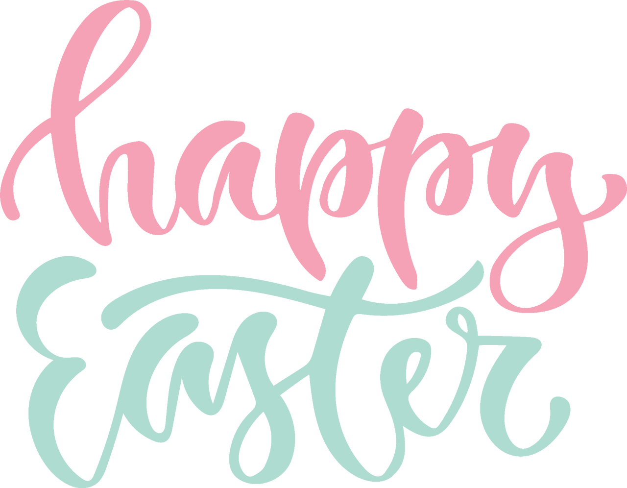 Happy Easter #3 SVG Cut File - Snap Click Supply Co.