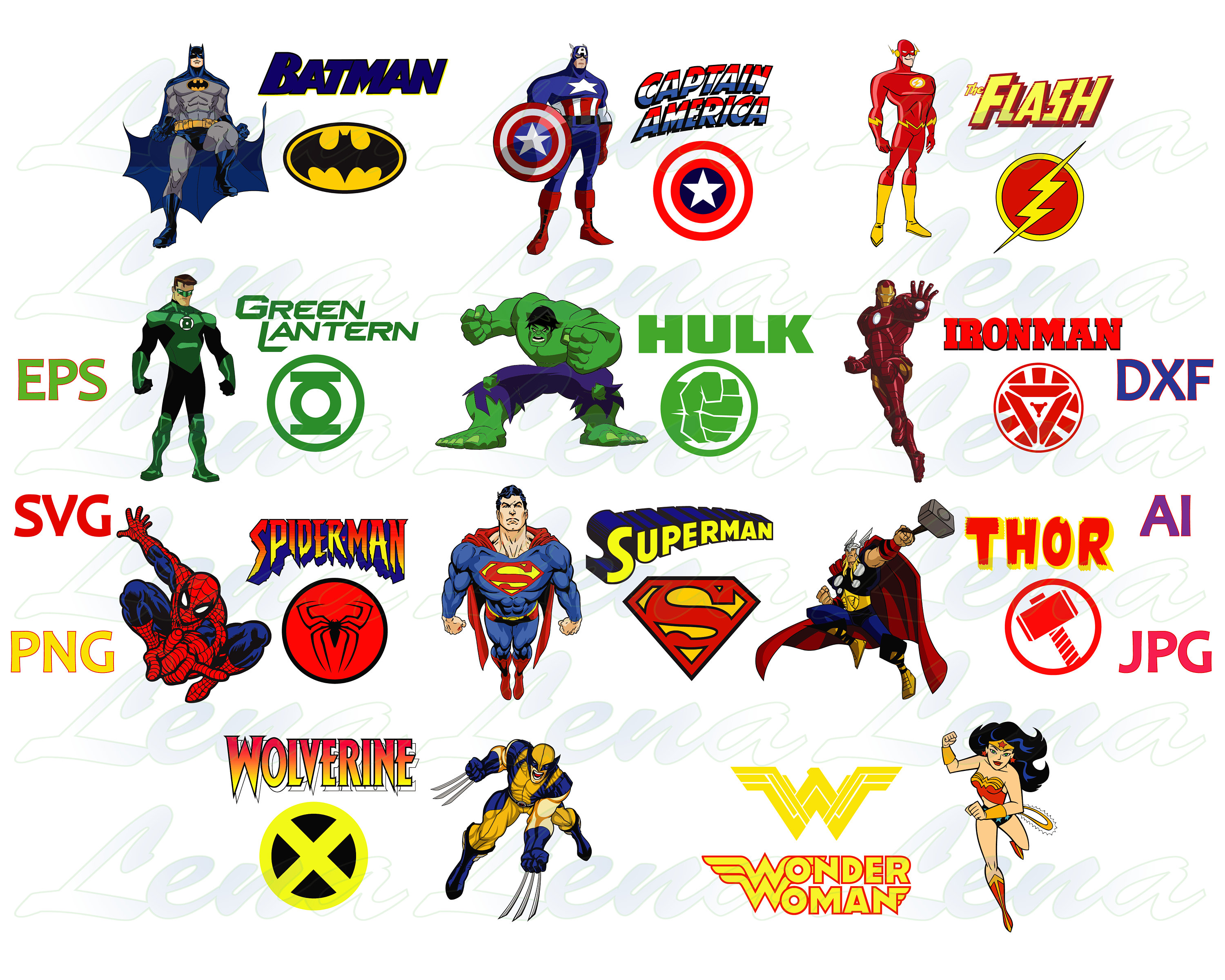Superhero SVG Super hero Clipart Superhero logo Superheroes | Etsy