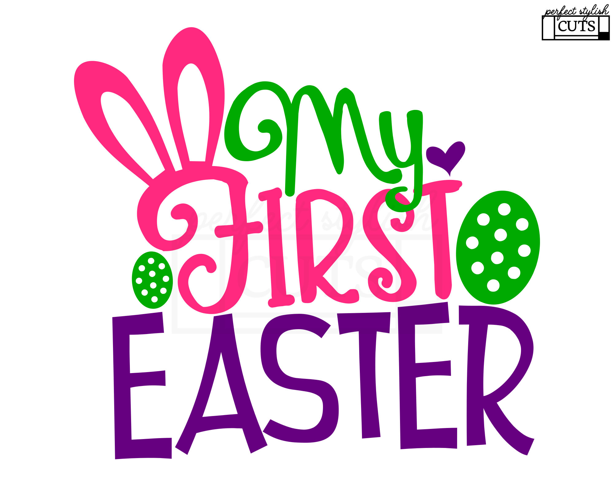 My First Easter Svg Easter SVG DXF PNG Eps Files for - Etsy