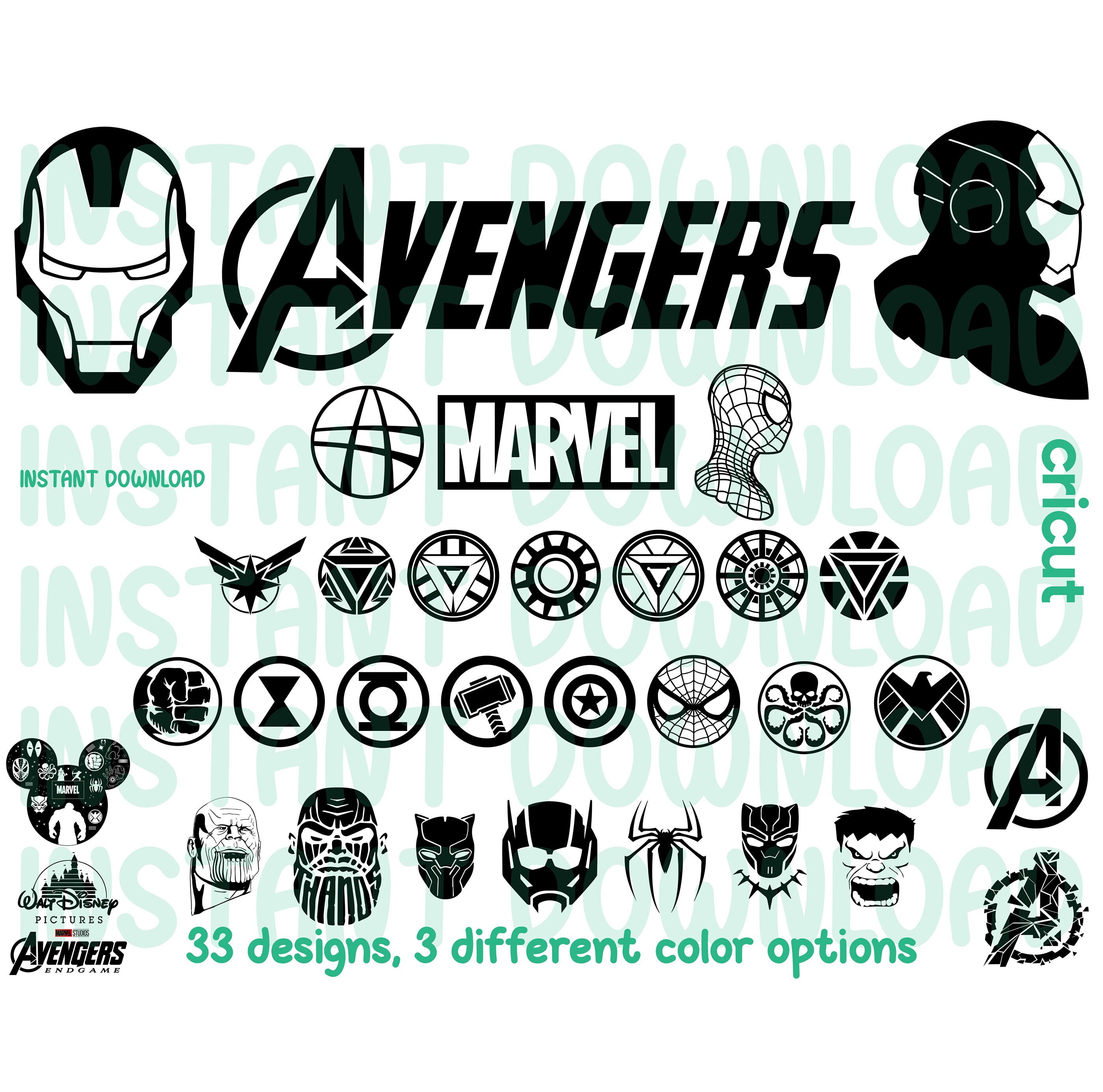 Marvels Svg Marvel Avengers Svg Marvels Svg for Cricut - Etsy