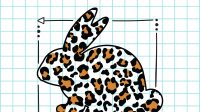 leopard print bunny easter svg vinyl cut file