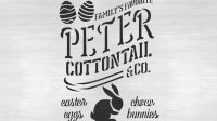 peter cottontail and co sign stencil wood x700