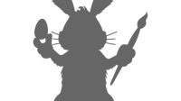 stencilshape holiday easter easter bunny