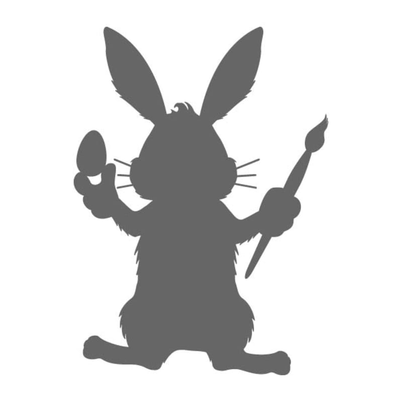 stencilshape holiday easter easter bunny