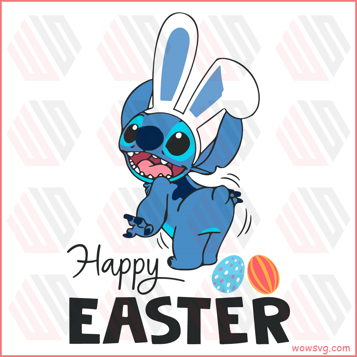 tUAY9b3x Stitch Happy Easter Svg SVG190222001