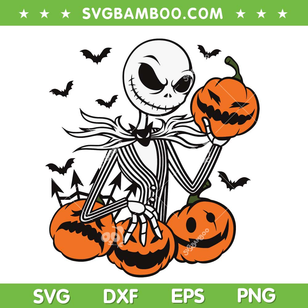 Jack Skellington Pumpkin SVG