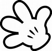 clipart hand mickey mouse