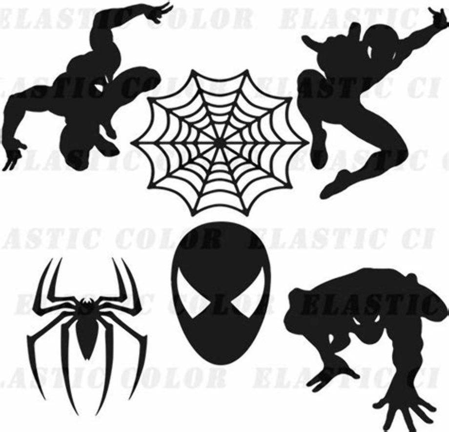 spiderman clipart silhouette 1