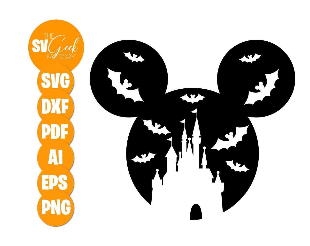 Mickey Mouse Halloween Svg