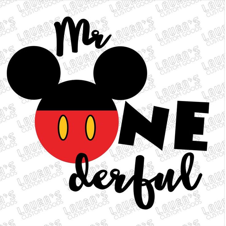 Mickey Mouse One Svg