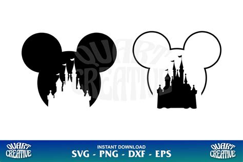 Disney Castle Mickey Head SVG - Gravectory