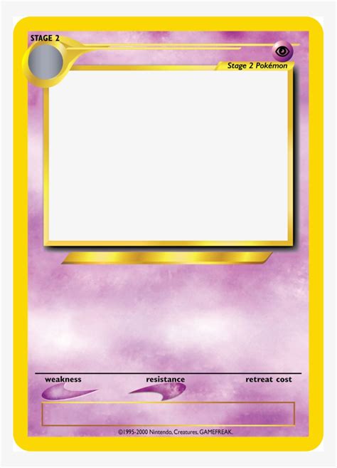 Pokemon Card Blank Template