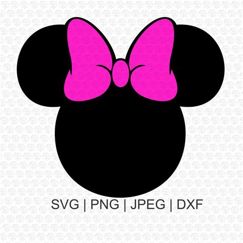 Minnie Mouse Svg, Minnie Head Svg, Download Files, Svg Files, Minnie