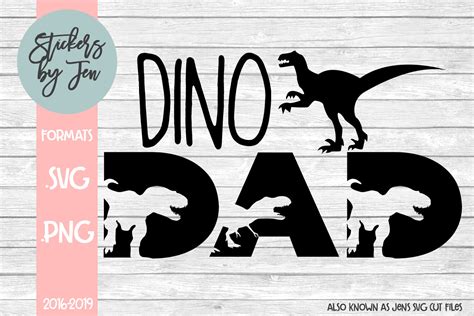 Dino Dad SVG By Jens SVG Cut Files | TheHungryJPEG