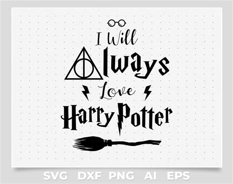 i will always love harry potter quotes svg,png,vector By cuttingsvg