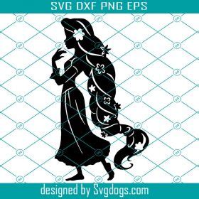 Rapunzel SVG, Disney svg, Tangled SVG, Clip art Silhouette Digital File