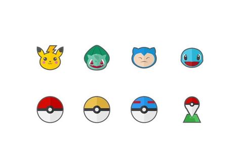 Free Pokemon Vector Icons svg eps ai | UIDownload