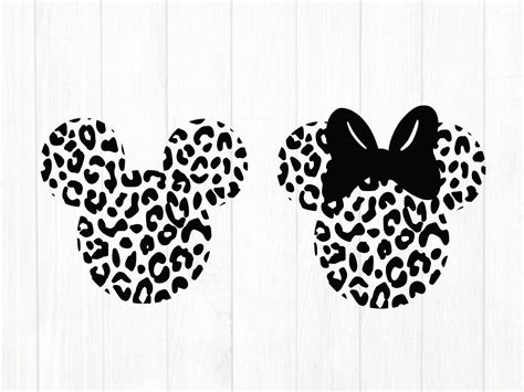 Disney mickey mouse cheetah leopard print svg, png | Disney tattoos