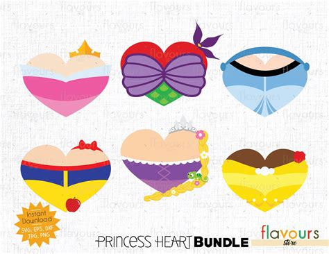 Princess Heart Svg 830 SVG PNG EPS DXF File