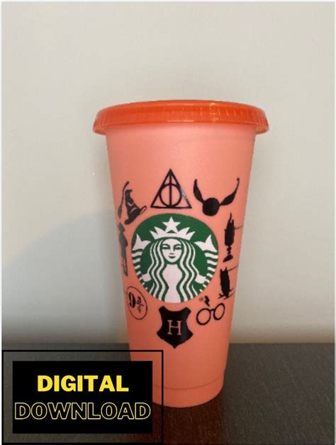 Harry Potter Starbucks Coffee SVG File Starbucks coffee CUT | Etsy