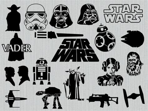 Embellishments Star Wars SVG Bundle 1 Clip Art & Image Files etna.com.pe