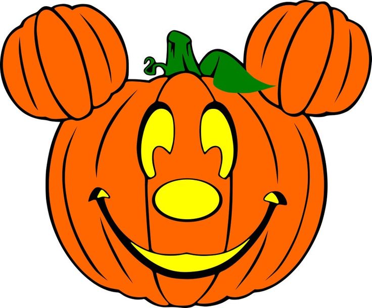 Mickey Mouse Head Pumpkin Svg