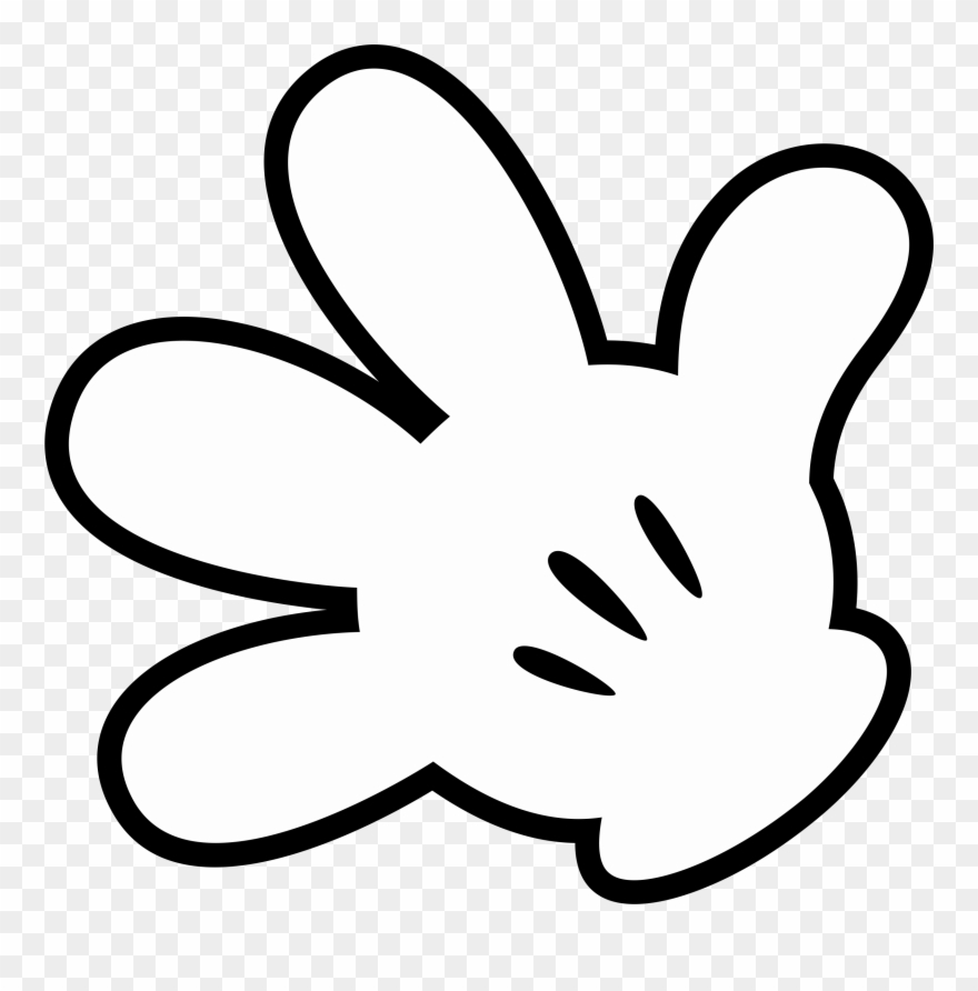 Mickey Mouse Hand Drawing Svg