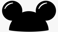 Mickey Mouse Hat Silhouette Svg