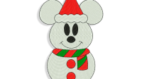 Mickey Mouse Snowman Svg
