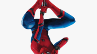 46 465752 spider man homecoming by spiderman hanging upside down