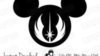 Mickey Mouse Head Jedi Order Svg