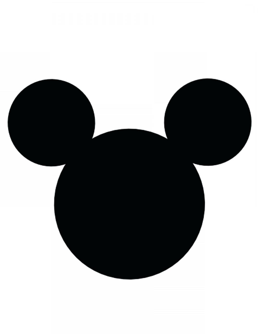 Mickey Mouse Svg Outline