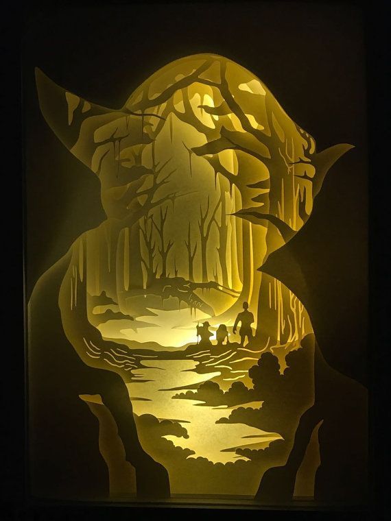 Image result for star wars paper cutout art | Paper cutout art, 3d