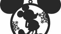 Mickey Mouse Ornament Svg