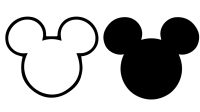 Mickey Mouse Head With Heandstand Svg